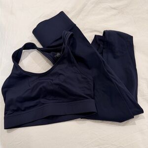 ALL ACCESS Midnight Blue Sports Bra and Leggings Set